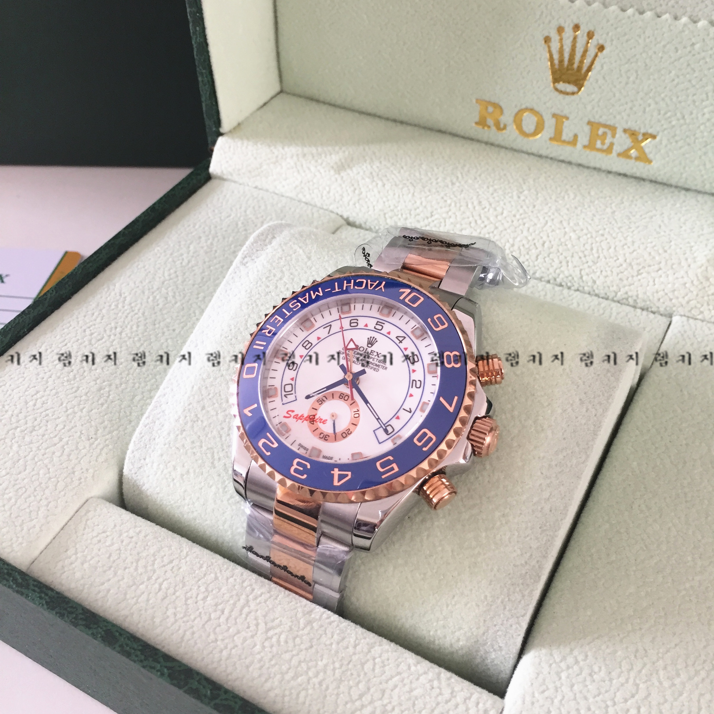 로렉스 요트마스터 2 로즈골드 콤비 메탈시계